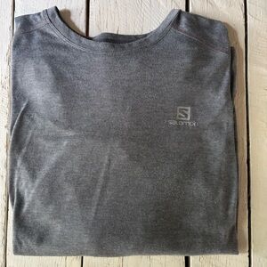 Men’s Salomon Gray Long Sleeve Shirt